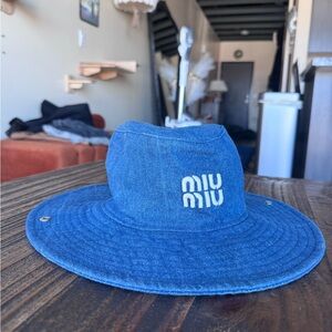 Miu Miu Denim Bucket Hat